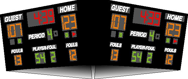 Model 2650-4 Basketball Scoreboard