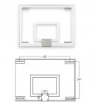 FT231 Gymnasium Glass Basketball Backboard