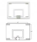 FT231 Gymnasium Glass Basketball Backboard