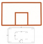 FT280 Fiberglass Basketball Backboard