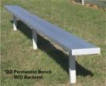 In Ground Bench without Back (aluminum legs)