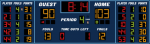 17x5 Basketball Scoreboard with Player Stat Panels