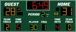 14x6 Basketball Scoreboard